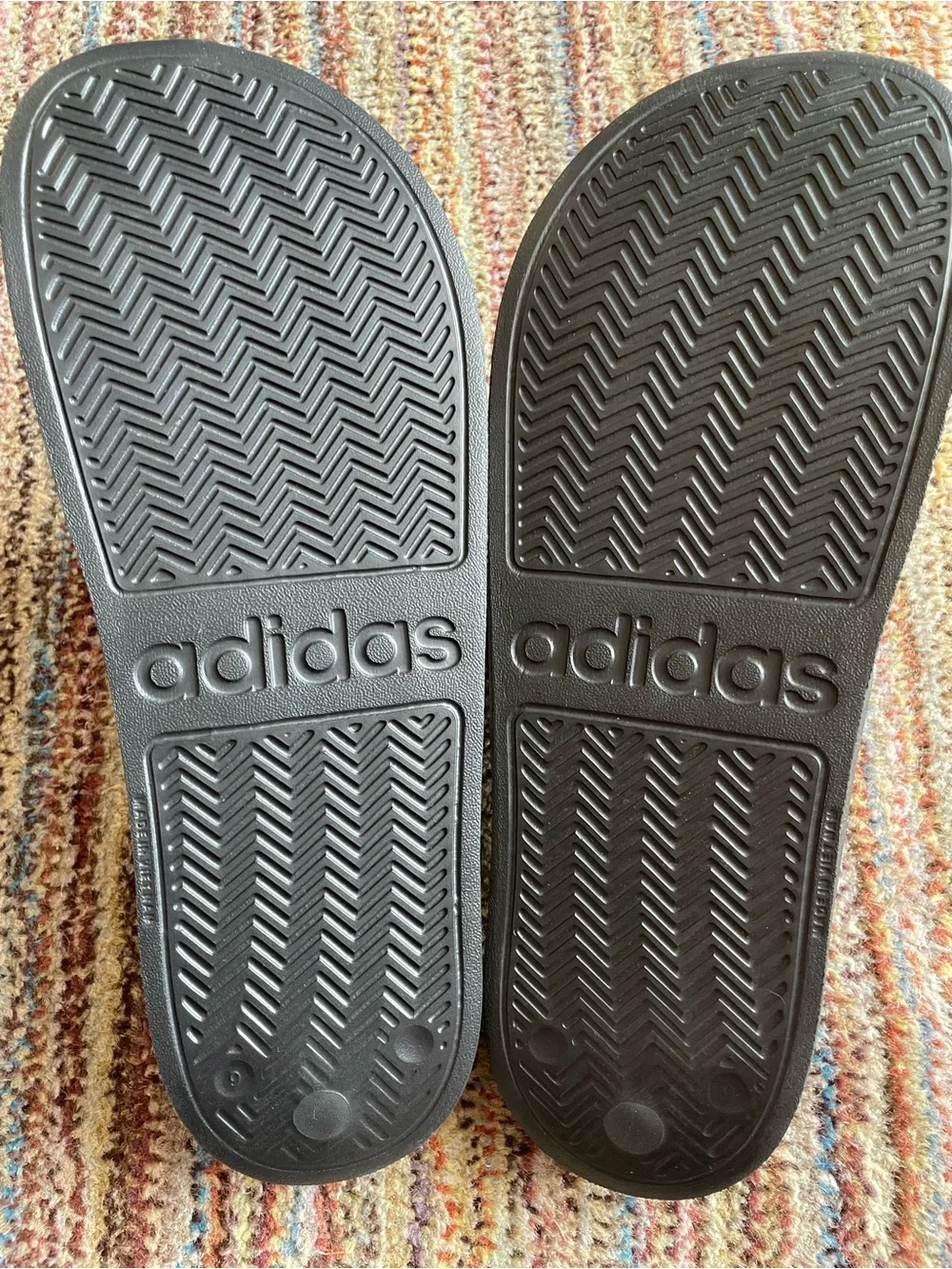 Adidas Adilette Black Shower Slide Sandals Men’s 9 Women’s 10 NWT